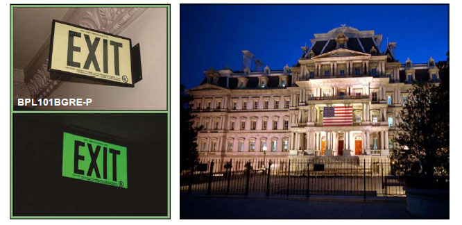 Exit Sign in the Eisenhower Executive Office Building