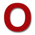 Retroreflective 2 inch Symbol O - Red - Package of 10
