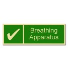Breathing Apparatus Green 12" x 4"