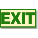 Non-UL-Rated Exit Sign Green Semi-Rigid 12" x 8"
