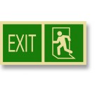 Exit Left Green Semi-Rigid 12" x 6"