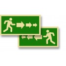 Exit Person Left or Right Sign