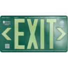 fterGlow, LLC UL 924 EXIT Sign, Green, Double Face, 50’ Viewing Distance