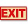 Non-UL-Rated Exit Sign Red Semi-Rigid 12" x 8"