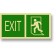 Exit Left Green Semi-Rigid 12" x 6"