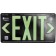 AfterGlow, LLC UL 924 EXIT Sign, Black, Single Face, 75’ Viewing Distance