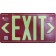 AfterGlow, LLC UL 924 EXIT Sign, Red, Single Face, 75’ Viewing Distance