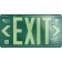 AfterGlow, LLC UL 924 EXIT Sign, Green, Double Face, 75’ Viewing Distance