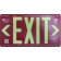 AfterGlow, LLC UL 924 EXIT Sign, Red, Double Face, 75’ Viewing Distance