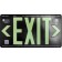 AfterGlow, LLC UL 924 EXIT Sign, Black, Double Face, 100’ Viewing Distance
