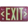 AfterGlow, LLC UL 924 EXIT Sign, Red, Single Face, 100’ Viewing Distance
